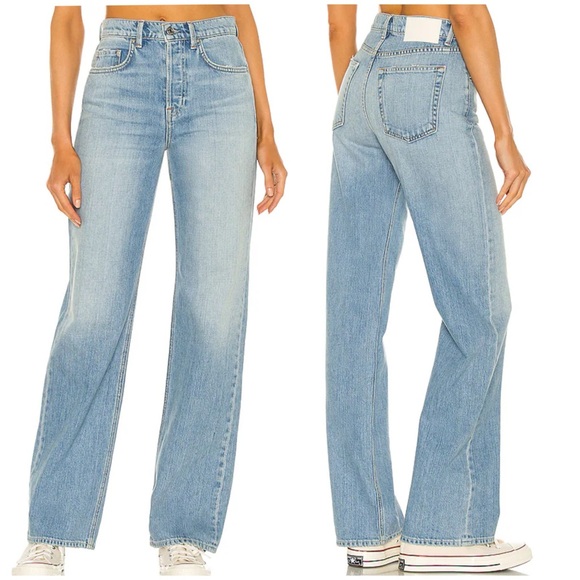 GRLFRND Brooklyn High Rise Straight Jeans Size 23 - Picture 1 of 4